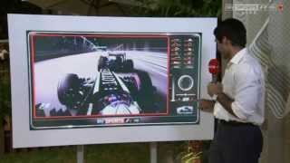 Kimi Raikkonen overtake Pastor Maldonado  Singapore GP 2013 [upl. by Althee927]