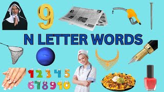 Learn Words Starting with N Toddler Words With N Letter N Words  Learn New Words Vocabulary [upl. by Norihs]