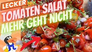 Tomatensalat Rezept mit Zwiebeln [upl. by Sanoy]