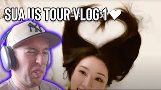 Dreamcatcher Reaction  Sua US Tour Vlog 1 [upl. by Crescen]