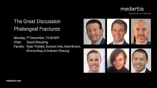 Medartis Webinar  The Great Discussion Phalangeal Fractures  Chair David Shewring [upl. by Diane]