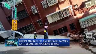 Detikdetik Gempa M 75 Guncang Taiwan [upl. by Tunk]