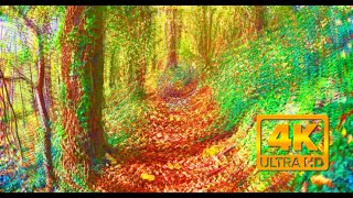 Magicpsilocybin mushroom trip simulation 4k visuals [upl. by Maryjo309]