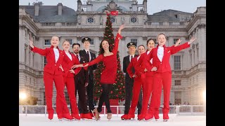 Glide into the festive season Virgin Atlantic Holidays in Partnership with SKATE at Somerset House [upl. by Leona]