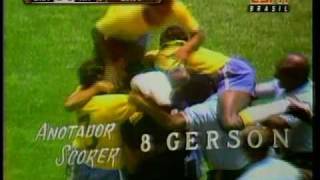 Brasil 4 x 1 Itália Copa 70  Gol de Gérson [upl. by Zenitram608]