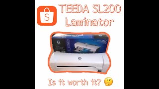 TEEDA SL200 A4 Laminator review [upl. by Dalton]