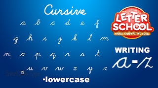 Learn Cursive Handwriting with Cursive Writing LetterSchool  LOWERCASE ABC [upl. by Noelle]