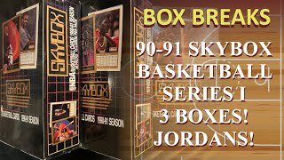 Opening 3 Boxes of 9091 Skybox Series 1  HOW MANY MICHAEL JORDANS CAN WE GET [upl. by Arria]