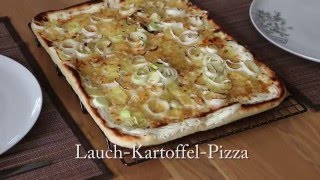 Lauch Kartoffel Pizza [upl. by Akcimat]