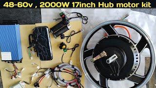 48v60v  17inch 2000W HUB motor kit 1yr warrenty on motor Call or wp 9676041699 [upl. by Swen]