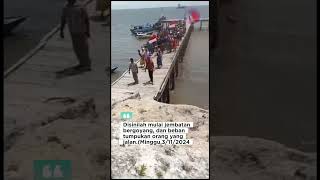 DetikDetik Jembatan Roboh di Pulau Hatta Maluku Tengah channelpewartatv viralvideo [upl. by Refinne718]