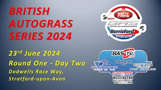 British Autograss Series 2024  Round 1 Day 2  EVESHAM [upl. by Attenol]