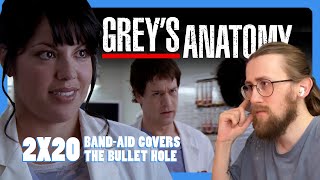 CALLIE amp GEORGE  Greys Anatomy 2X20  BandAid Covers the Bullet Hole Reaction [upl. by Slen]