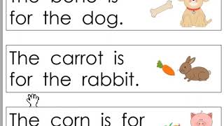 Very first sight word sentences 16 for [upl. by Hinkel]