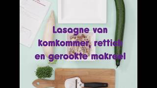 Koolhydraatarm recept Lasagne van gerookte makreel rettich en komkommer [upl. by Kori352]