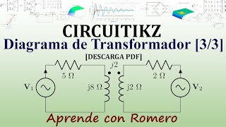 CircuiTikz Circuito de Transformador 33 [upl. by Belanger768]