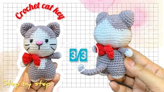 Crochet cat keychain [upl. by Jadda]