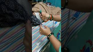 girl hip back injection video injection vlog [upl. by Rastus]