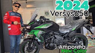 Pinaka bagong Model 2024 Kawasaki Versys 650 bagong color  Specs  Features Installment DP [upl. by Ainahtan913]