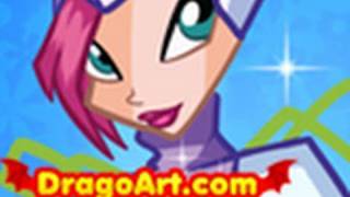 How to Draw Tecna Tecna Winx Club Step by Step [upl. by Lalitta]