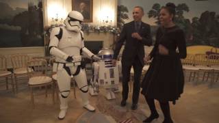 May the 4th the President First Lady amp R2D2 [upl. by Enialb]