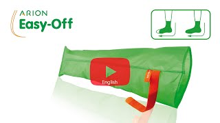 Arion EasyOff doffing aid for medical compression stockings EN instructions video [upl. by Bocaj]