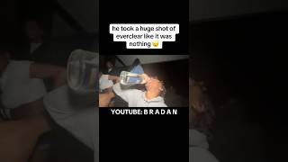 huge shot of everclear 😦😭 bradan everclear funny fyp shorts [upl. by Jezabel]