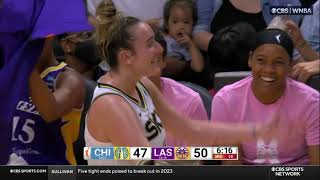 🤭😳 TECHNICAL On Mabrey STARING DOWN Samuelson After Knocking Her Down  Chicago Sky vs LA Sparks [upl. by Revorg]