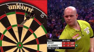 Highlights Final Ladbrokes World Darts Championship 2014 Michael van Gerwen v Peter Wright [upl. by Annirtak491]