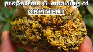 Orpiment Meaning Benefits and Spiritual Properties [upl. by Treblig]