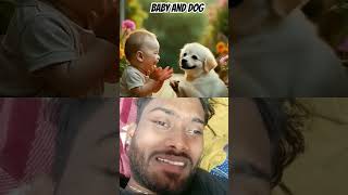 Baby and dog green screen video🌿funnyvideo babydog babyboy collob yt cute short [upl. by Blumenfeld]