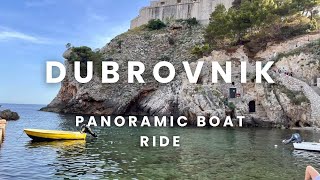 Panoramic Boat Tour  Dubrovnik Croatia🇭🇷  Blue Cave  Lokrum Island  Blue Beach  Adriatic sea [upl. by Ecyob]