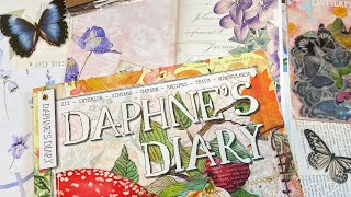 Make An Easy Junk Journal  Daphnes Diary Magazine Flip Through Process Video  Craft With Me [upl. by Seth]