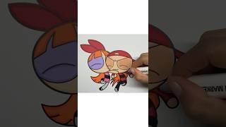 Coloring Blossom x Brick coloring coloringtime markers powerpuffgirls rowdyruffboys [upl. by Brieta]