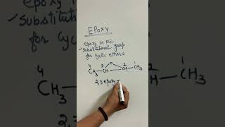 iupac naming of cyclic ether  epoxy nomeclature ethers [upl. by Kemp622]