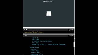 HTML  CSS  Loader Animation  Interactive Component  UI design  shorts ui uidesign [upl. by Aisitel701]