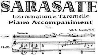 Sarasate Introduction and Tarantelle  Piano Accompaniment [upl. by Aihsined]