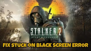 How To Fix S T A L K E R 2 Heart Of Chornobyl Black Screen Error On Desktop [upl. by Lleznod]