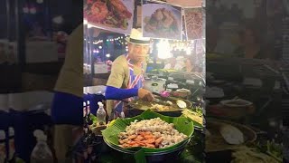 Authentic Pad Thai Cooking in the streets of Bangkok Thailand [upl. by Skerl]