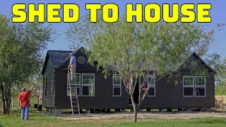 Shed Company Showed Up  Shed To House  South Texas Living [upl. by Magnus377]