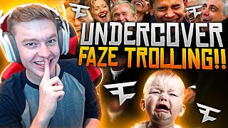 UNDERCOVER FAZE TROLLING REVERSE GAMERTAG [upl. by Egap]