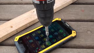 Drill Test on Conquest S6 Pro Rugged Smartphone [upl. by Chyou]