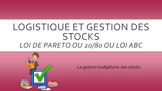 Logistique et gestion des stocks [upl. by Aloisia]