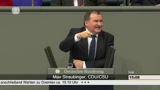 Max Straubinger Altersarmut Bundestag 21032019 [upl. by Etteniotna107]