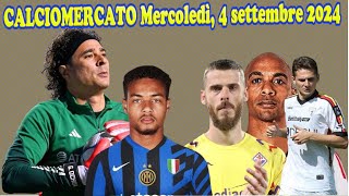 CALCIOMERCATO Mercoledì 4 settembre 2024 [upl. by Rotciv560]