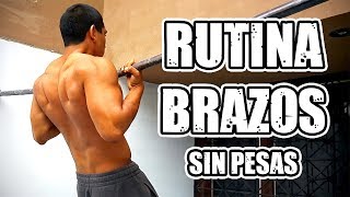 RUTINA DE BRAZOS SIN PESAS  Rutina de Calistenia para Bíceps Triceps y Antebrazos [upl. by Benisch]