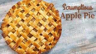 Scrumptious Apple Pie  With Homemade Pie Crust  Must try recipe [upl. by Nanyt457]