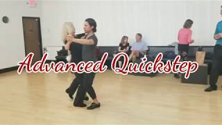 Bronze Quickstep Natural spin turn double reverse and running finish [upl. by Kcin823]