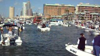 2011 Gasparilla pirate invasion boat flotilla parade Tampa Bay [upl. by Hniv]