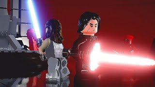 Rey amp Kylo vs Praetorian Guards  The Last Jedi  LEGO Star Wars The Skywalker Saga [upl. by Shayna]